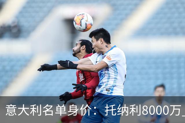意大利名单身价：托纳利8000万 巴斯托尼6500万 仅10人超过3千万